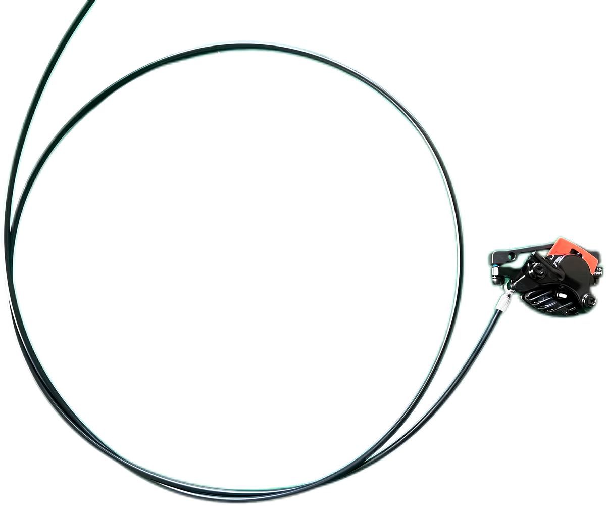 REAR HYDRUALIC BRAKE line with caliper (NUTT)