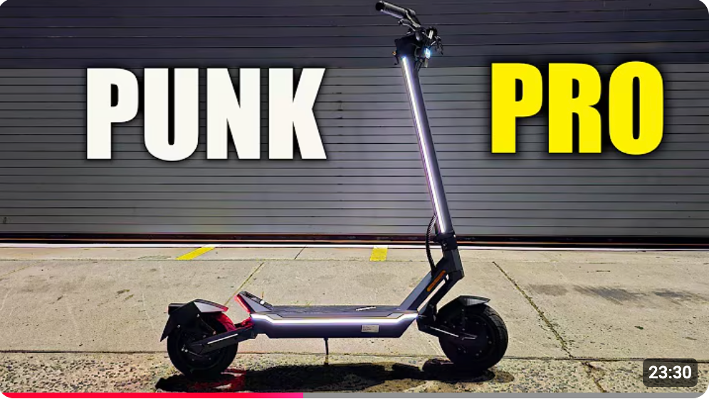 PUNK RIDER PRO Review - COMPACT Most Impressive Electric Scooter I Have Tried so Far